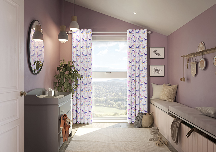 Butterfly Garden, Enchanting Purples - Made to Measure Curtains - Image 14